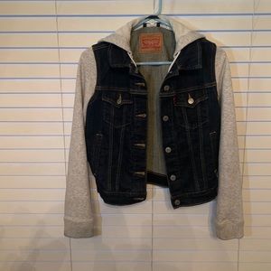 Levi denim hooded women’s jacket